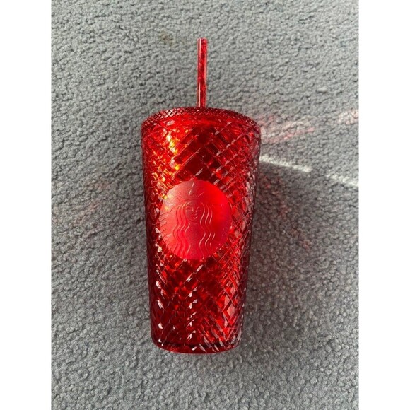 Starbucks Red Jewel Tumbler Cold Cup - Grande 16 oz - Picture 1 of 1